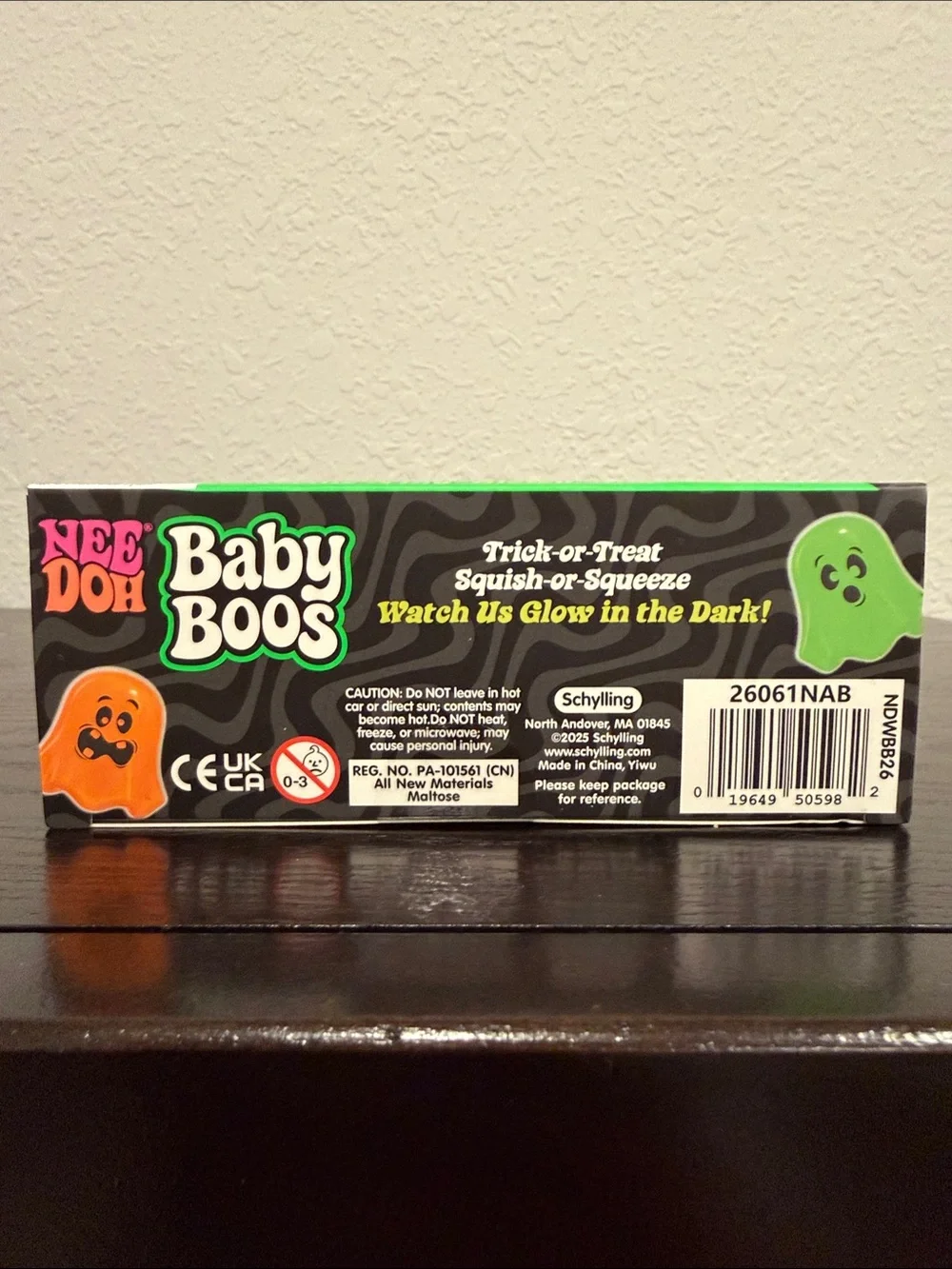NeeDoh Glow-In-The-Dark Baby Boos Squishy Toy Set